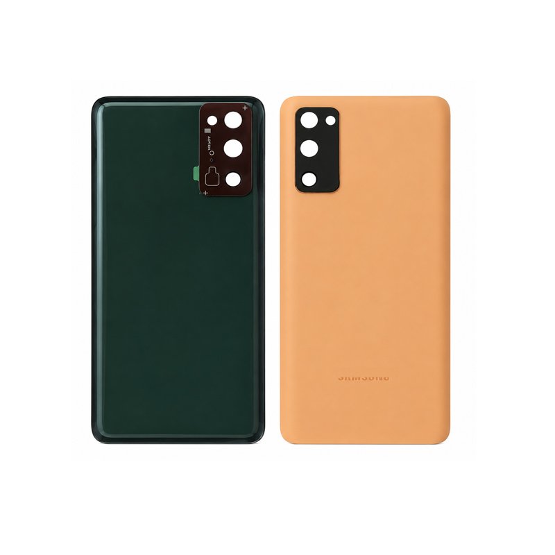 Back Door Panel Housing with Camera Lens Compatible with Samsung Galaxy S20FE Gold